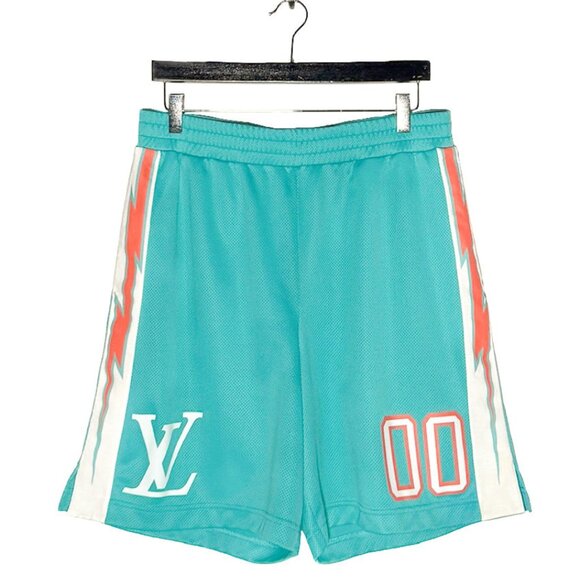 Louis Vuitton Other - Louis Vuitton Turquoise Blue Amen Break Basketball Mesh Shorts